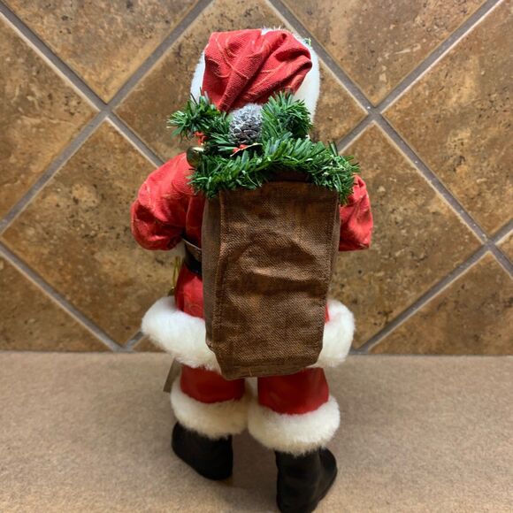 Vtg 1999 Clothtique Possible Dreams "2000" Musical New Year Santa with Tags Y2K - Picture 13 of 16